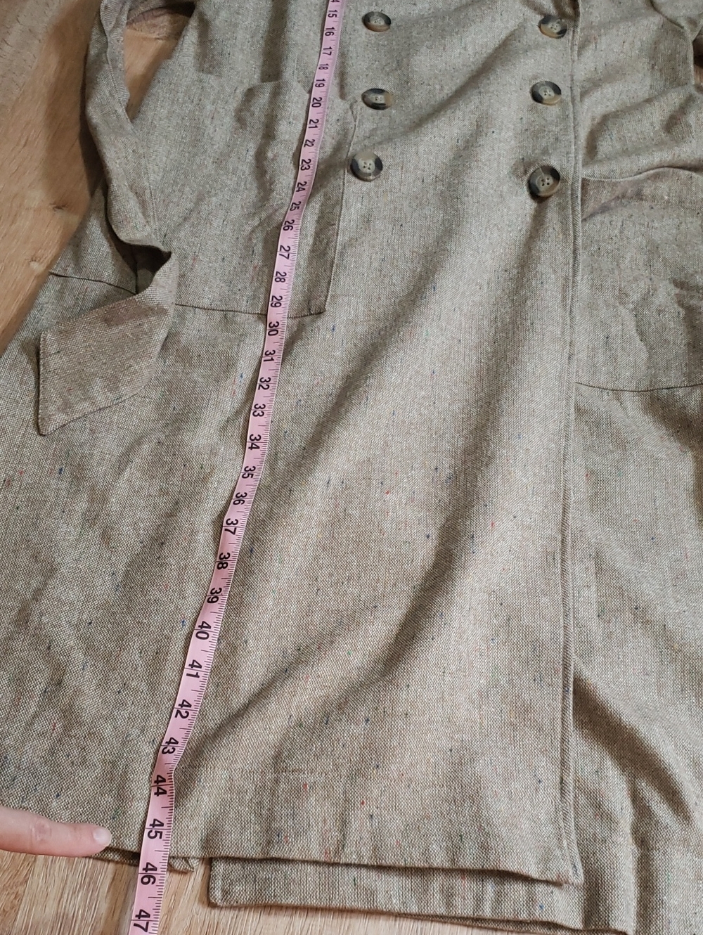 RARE NWT Christy Dawn Marlow Trench Coat In "Sand Specks", Size XS - Picture 9 of 13